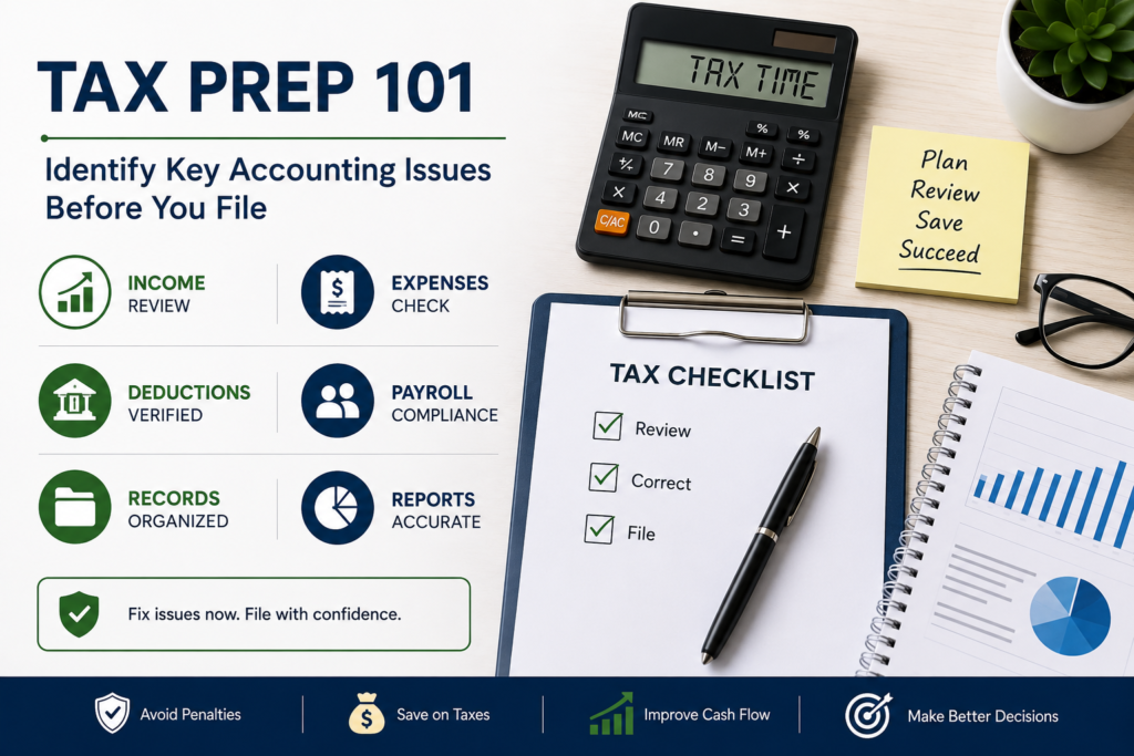 Identifying Critical Accounting Issues Before Tax Filing